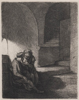 KG 11287
          <br/>
          Pero geeft de oude Cimon de borst
          <br/>
          <em>Picart, Bernard (1673-1733)</em>